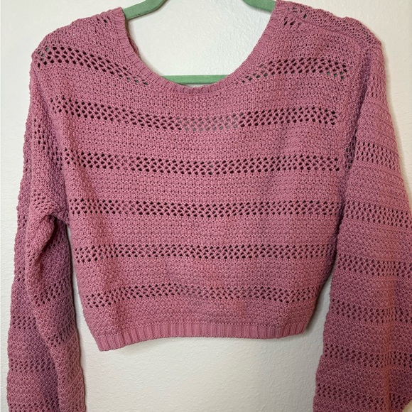 Hollister Pink Knit Crop Top - Picture 2 of 3